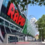 Allianz Stadion van Rapid Wien in Wenen, voetbalreis Oostenrijk