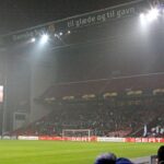 Parken in Kopenhagen tijdens een Europese wedstrijd, voetbalreis Denemarken