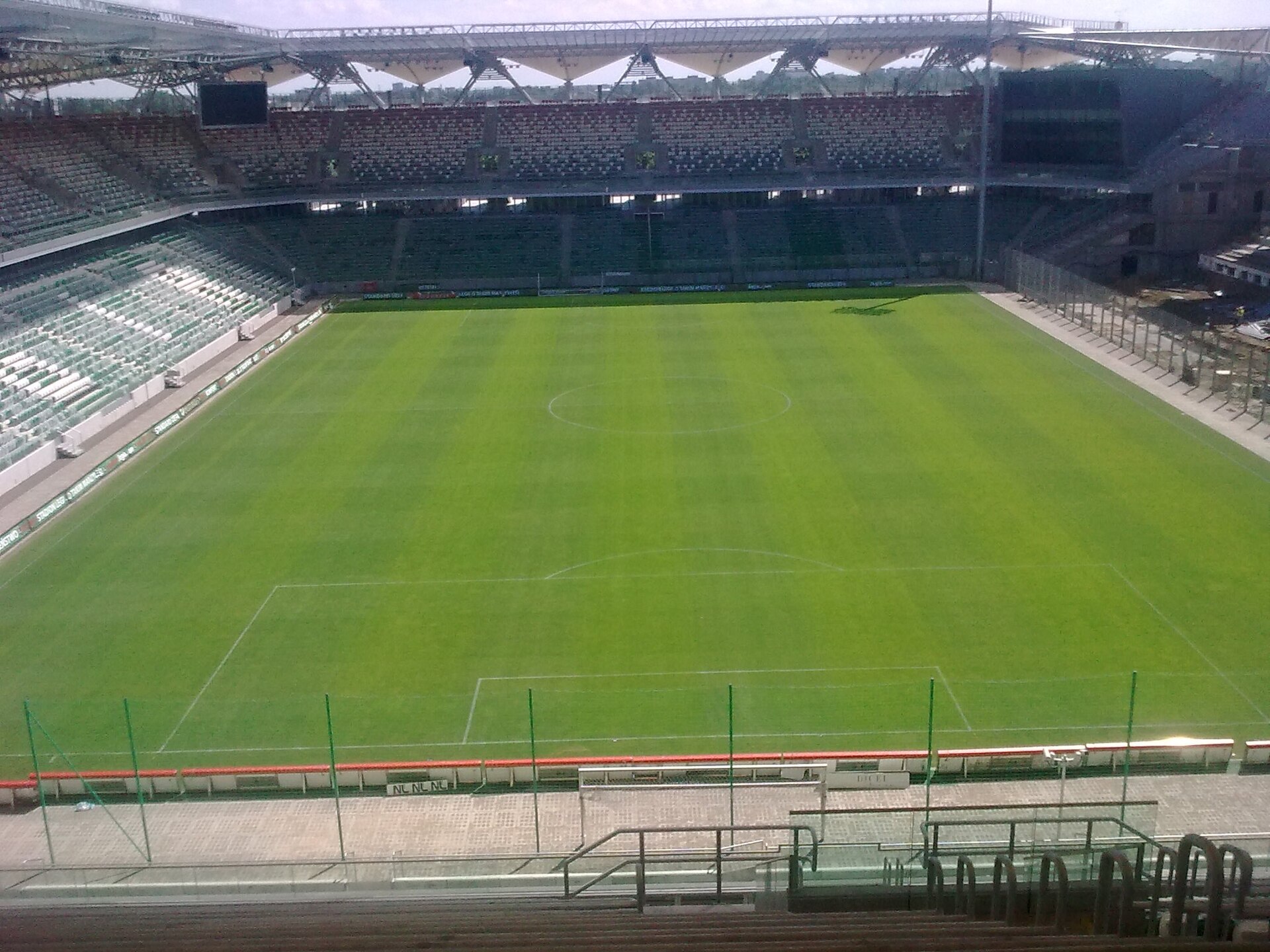 Stadion van Legia Warschau, voetbalreis Polen