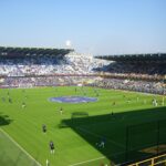Wedstrijd in het Jan Breydelstadion in Brugge, bestemming voor voetbalreizen naar België
